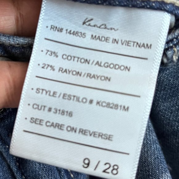 KanCan Distressed Boyfriend Fit Mid Rise Jeans 28 - Picture 9 of 9